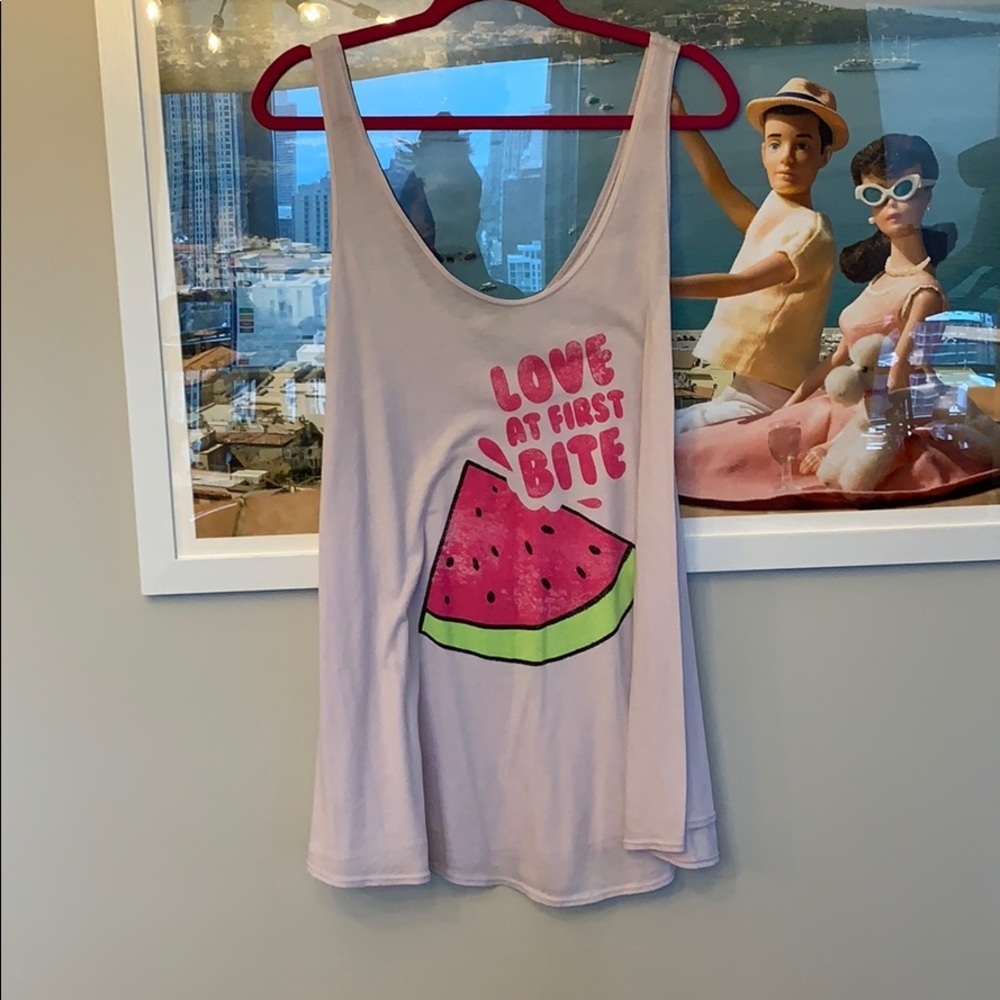 Wildfox Love at first bite watermelon Indiana Tank top - Picture 3 of 9
